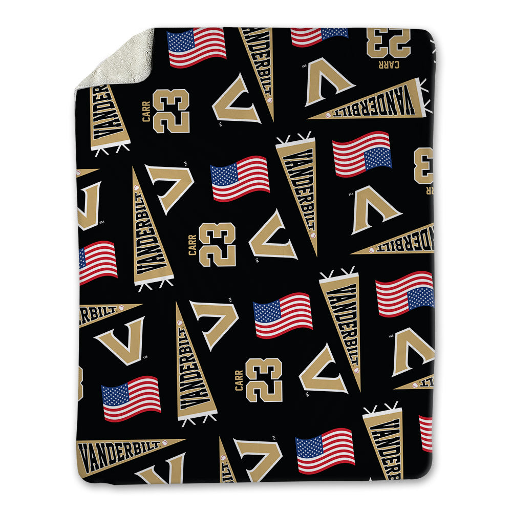 Vanderbilt - NCAA Baseball : Brody Carr - Blanket-0