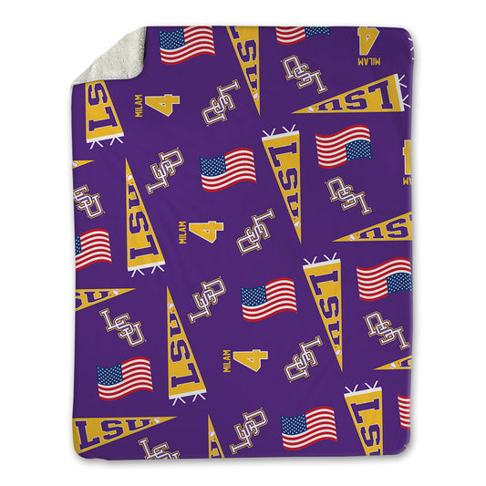 LSU - NCAA Baseball : Steven Milam - Blanket-0