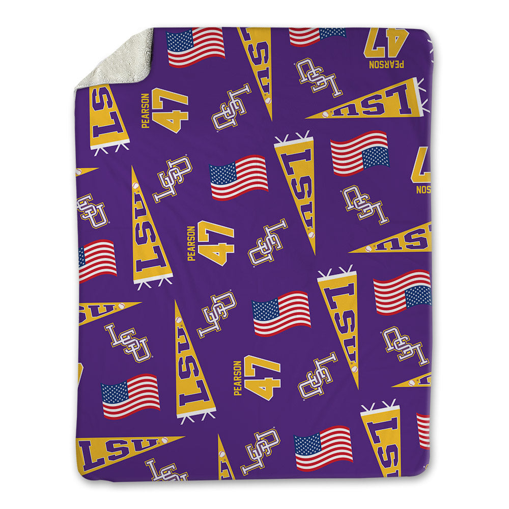 LSU - NCAA Baseball : John Pearson - Blanket-0