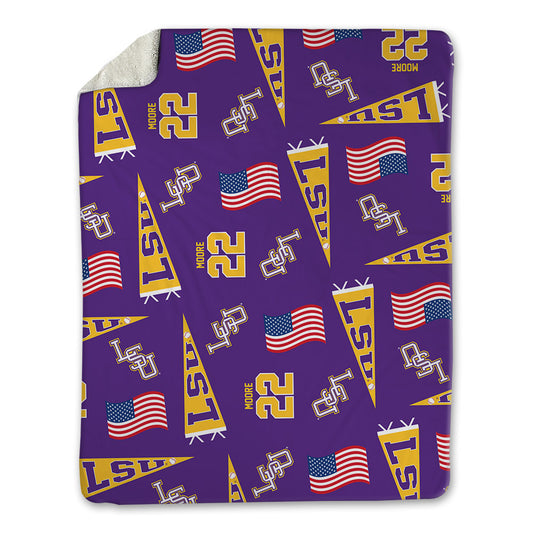 LSU - NCAA Baseball : Cooper Moore - Blanket-0