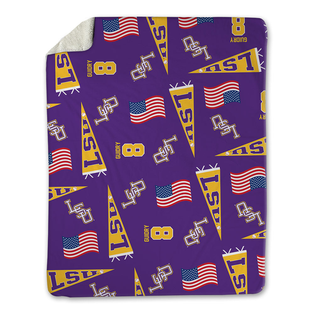 LSU - NCAA Baseball : Gavin Guidry - Blanket-0