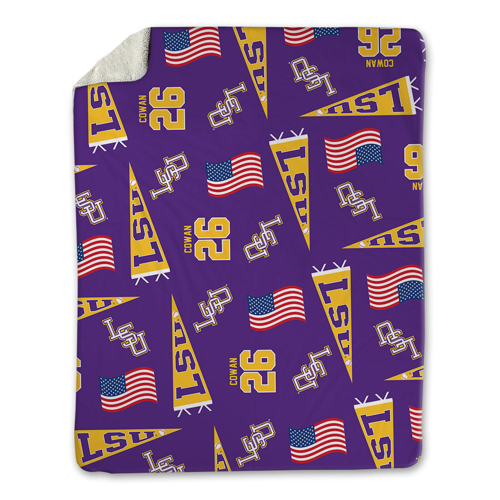 LSU - NCAA Baseball : Zac Cowan - Blanket-0
