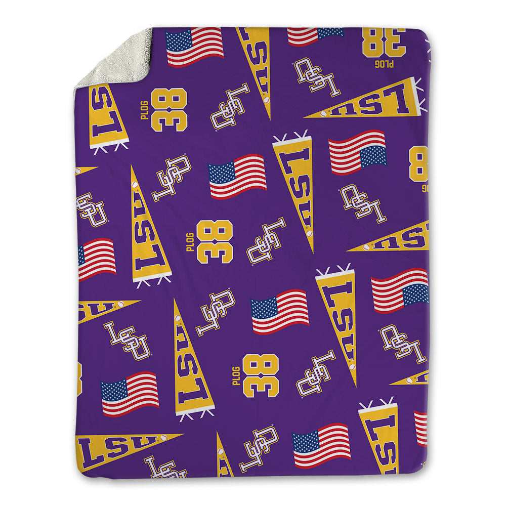 LSU - NCAA Baseball : Ethan Plog - Blanket-0