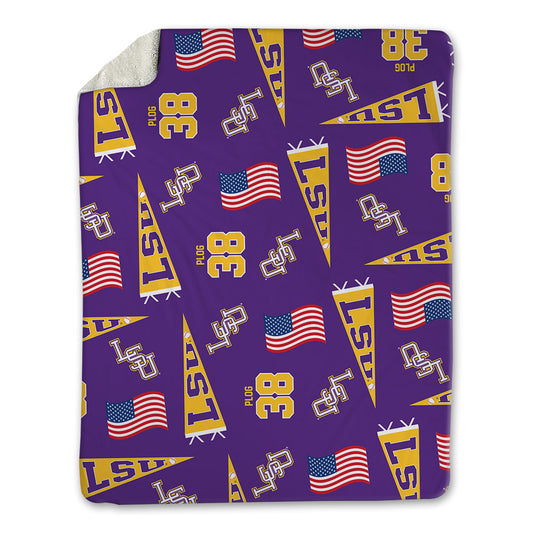 LSU - NCAA Baseball : Ethan Plog - Blanket-0