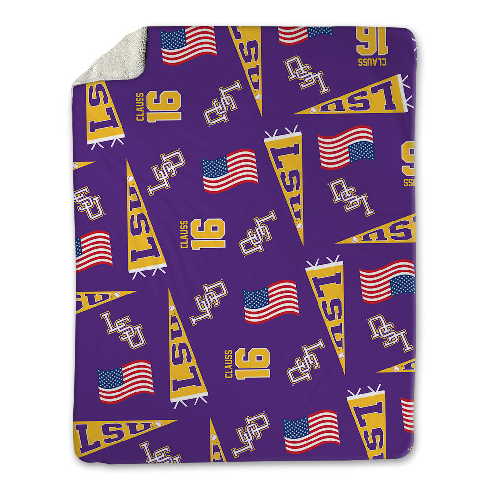LSU - NCAA Baseball : Ethan Clauss - Blanket-0