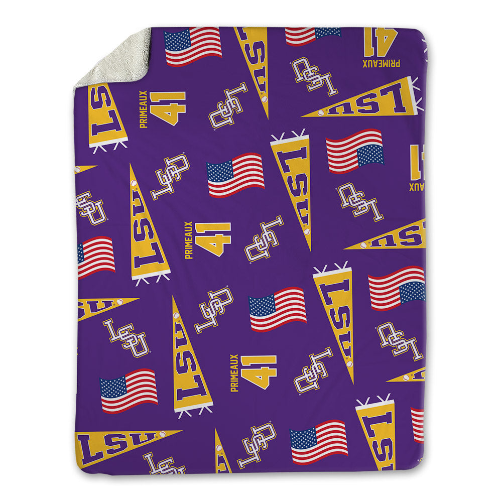 LSU - NCAA Baseball : DJ Primeaux - Blanket-0