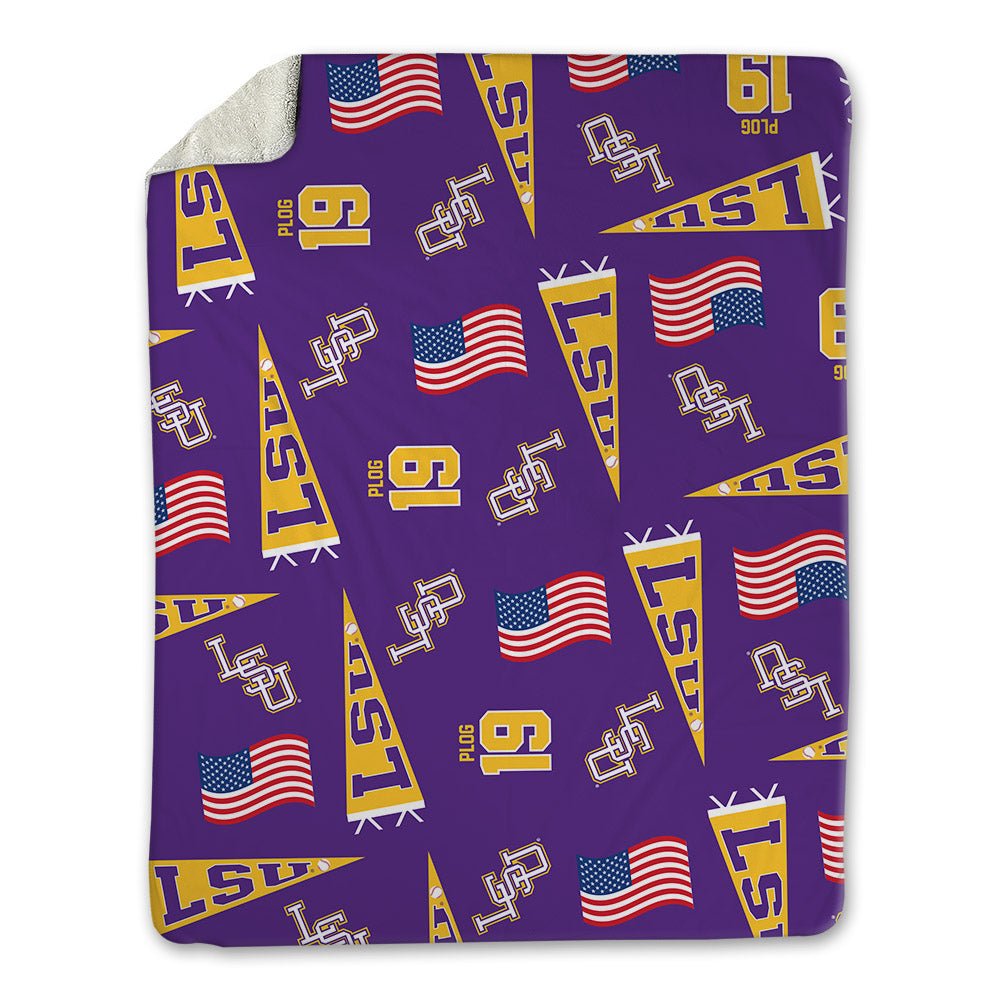 LSU - NCAA Baseball : Ethan Plog - Blanket-0
