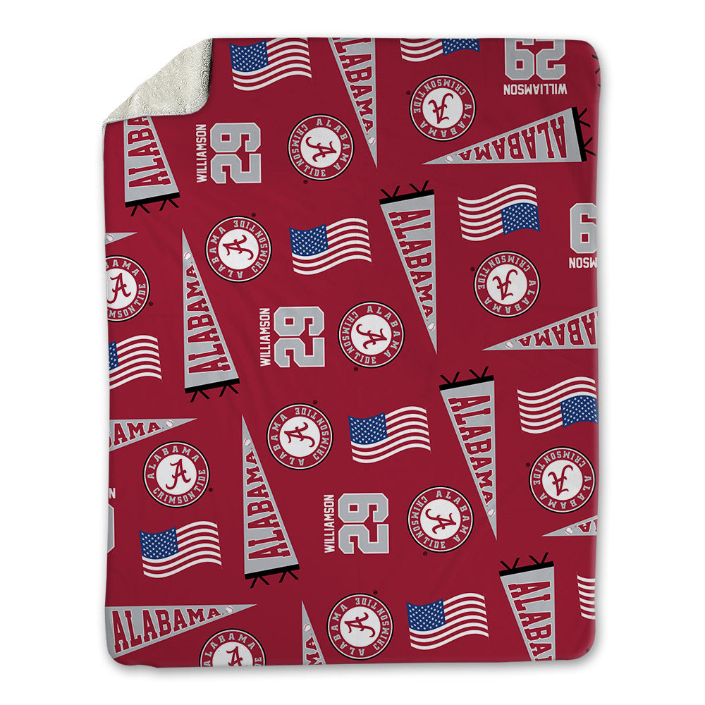 Alabama - NCAA Baseball : Jojo Williamson - USA Blanket-0