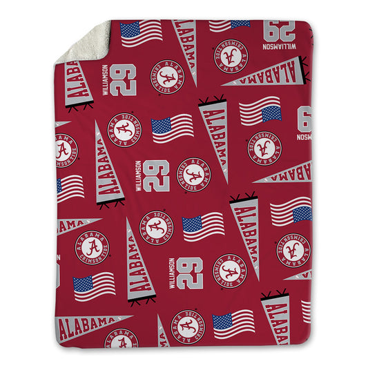 Alabama - NCAA Baseball : Jojo Williamson - USA Blanket-0