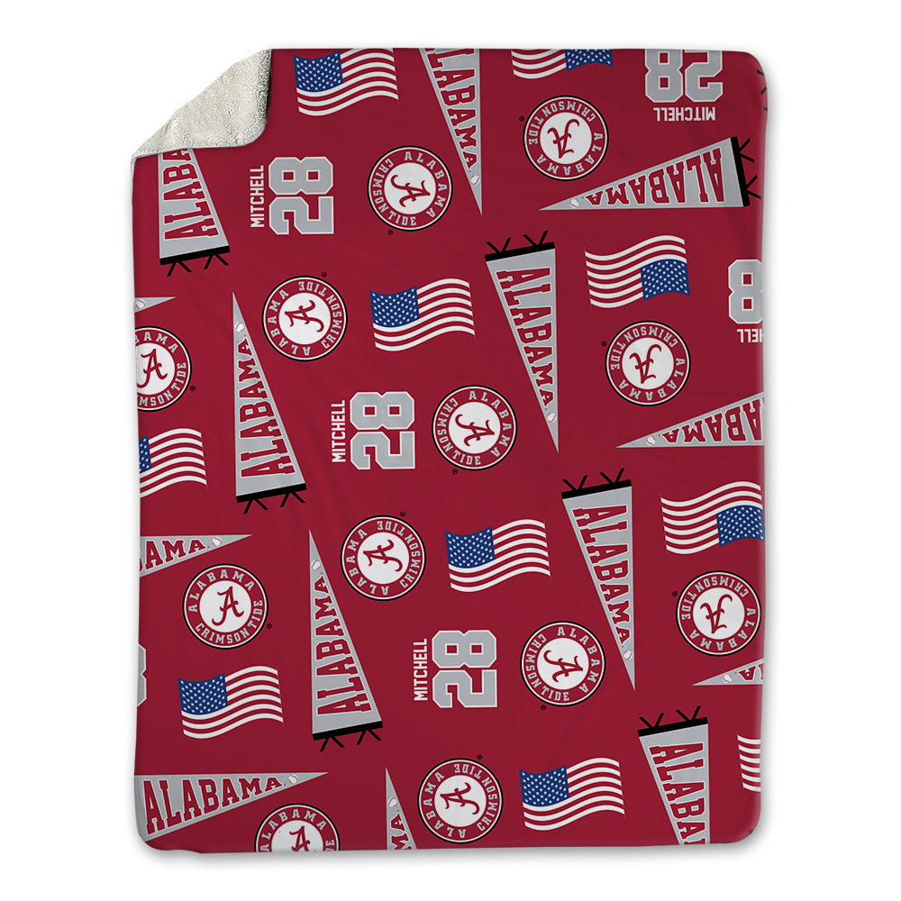 Alabama - NCAA Baseball : Sam Mitchell - USA Blanket-0