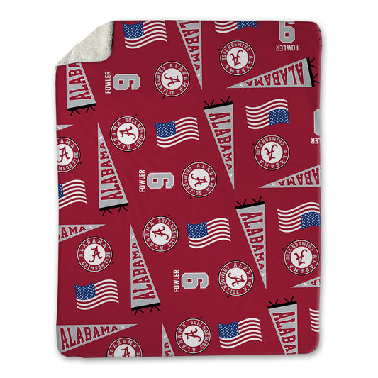 Alabama - NCAA Baseball : Bryce Fowler - USA Blanket-0