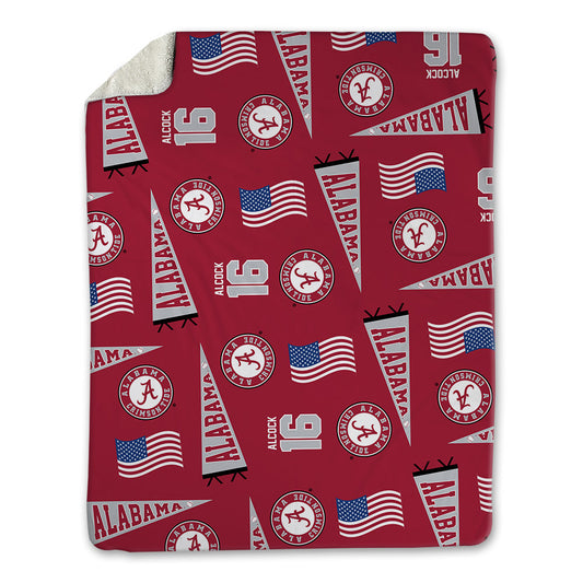Alabama - NCAA Baseball : Bobby Alcock - USA Blanket-0