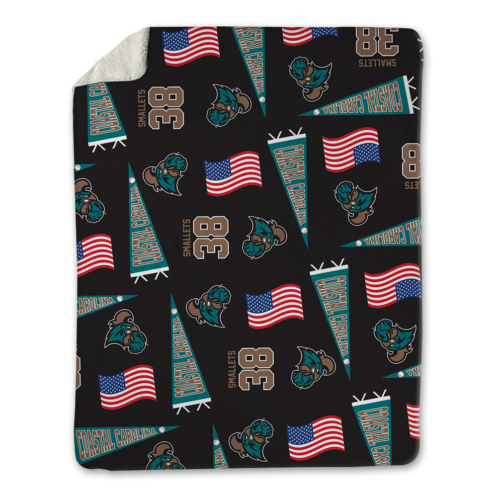 Coastal Carolina - NCAA Baseball : Jackson Smallets - USA Blanket-0