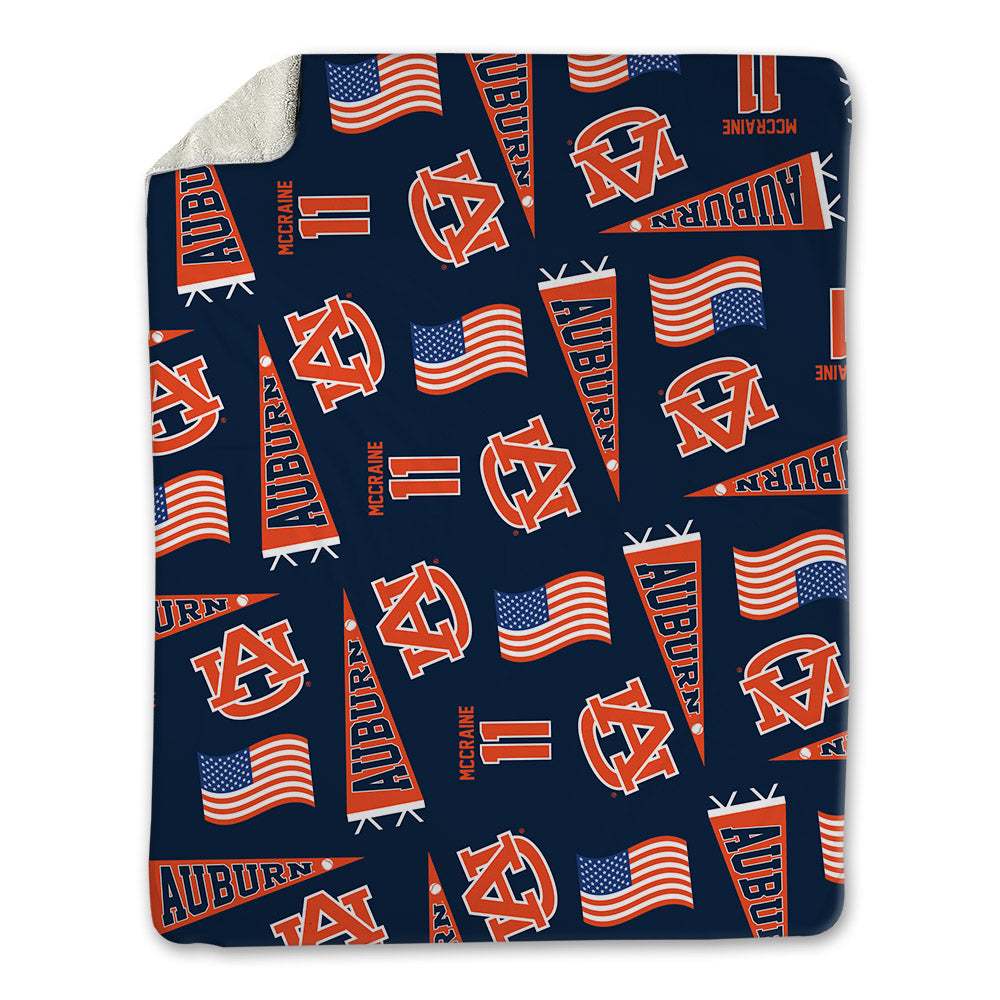 Auburn - NCAA Baseball : Brandon McCraine - USA Blanket-0