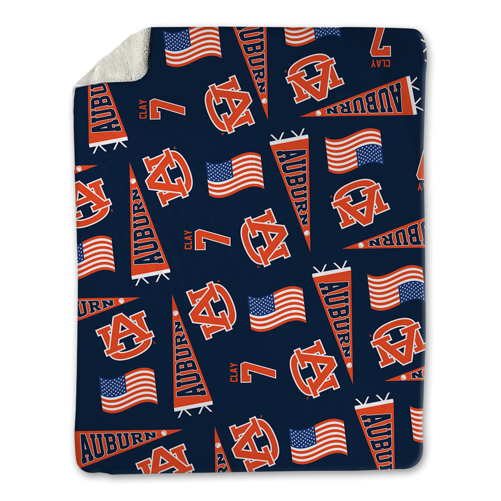 Auburn - NCAA Baseball : Todd Clay - USA Blanket-0