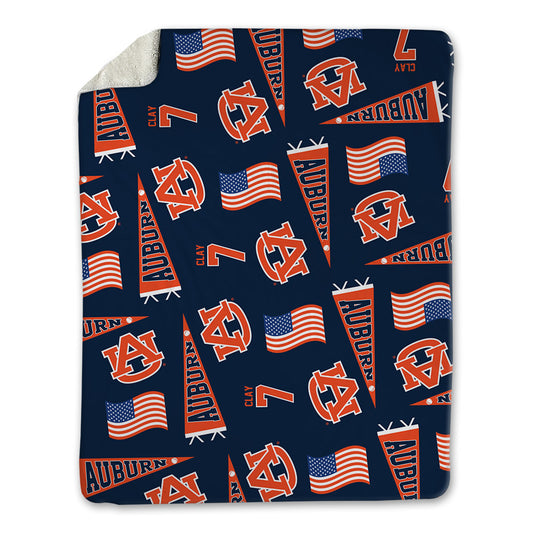Auburn - NCAA Baseball : Todd Clay - USA Blanket-0