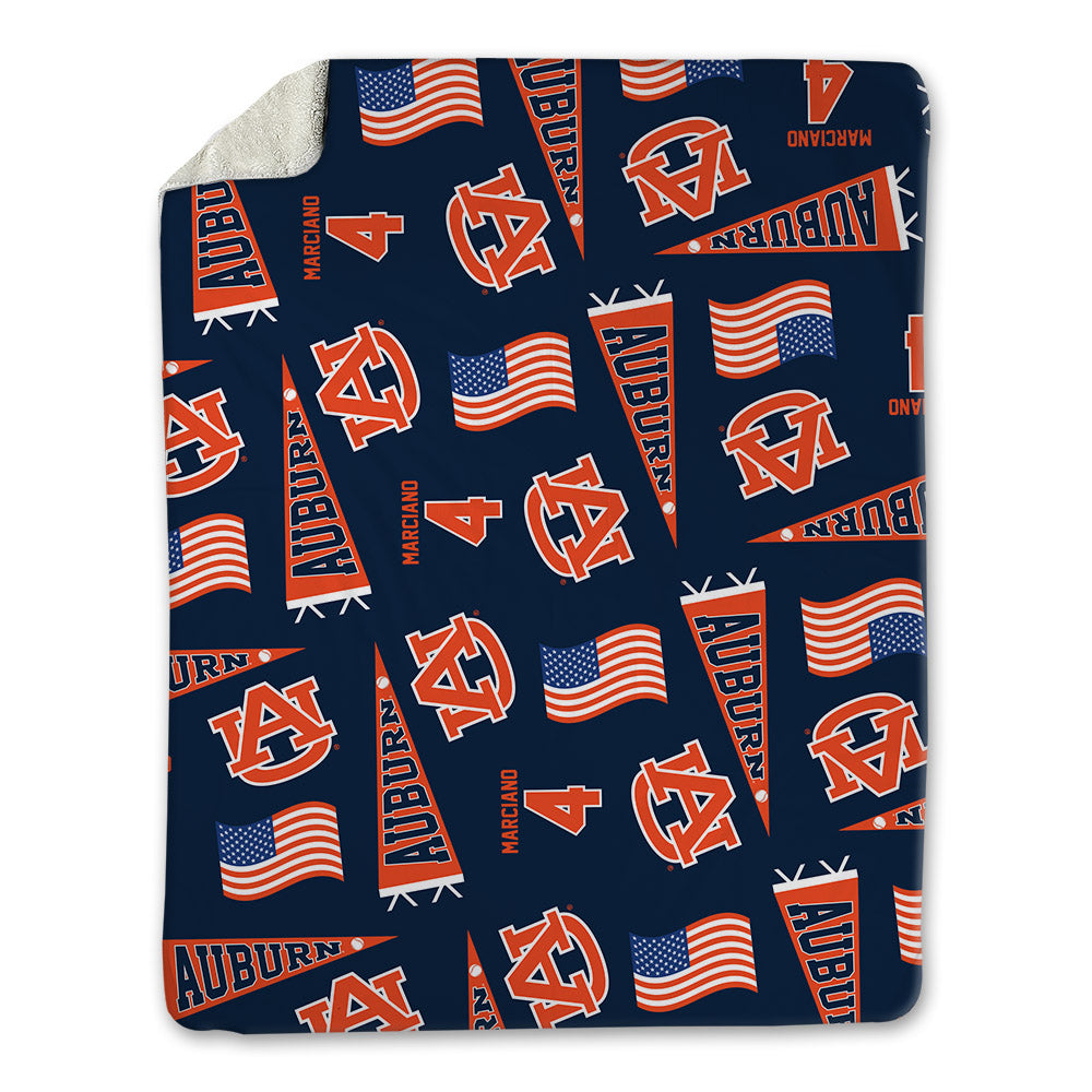 Auburn - NCAA Baseball : Jake Marciano - USA Blanket-0