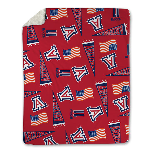 Arizona - NCAA Baseball : Benton Hickman - USA Blanket-0