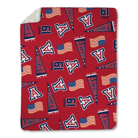 Arizona - NCAA Baseball : Evan Brandt - USA Blanket-0