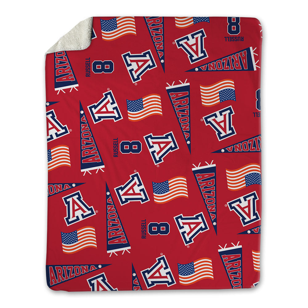 Arizona - NCAA Baseball : Mason Russell - USA Blanket-0