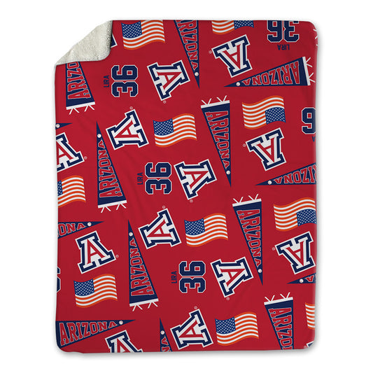 Arizona - NCAA Baseball : Tony Lira - USA Blanket-0