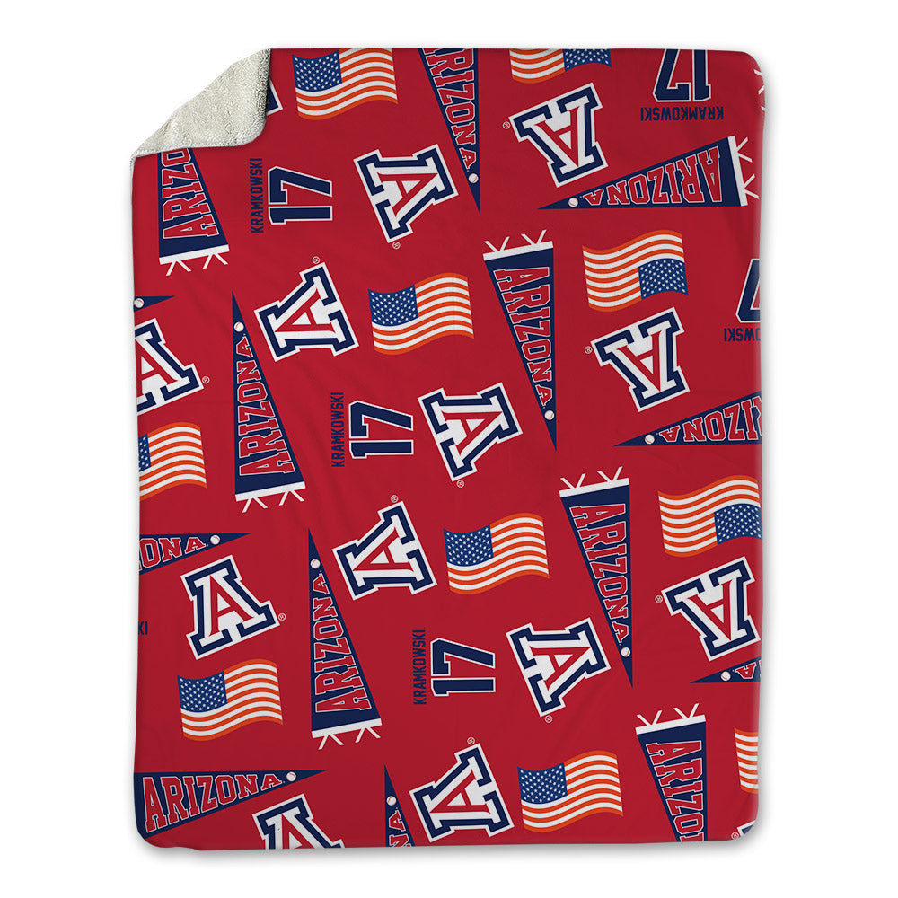 Arizona - NCAA Baseball : Owen Kramkowski - USA Blanket-0