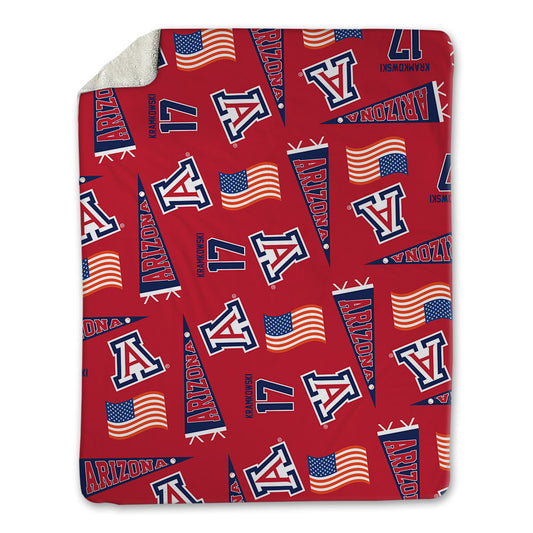 Arizona - NCAA Baseball : Owen Kramkowski - USA Blanket-0