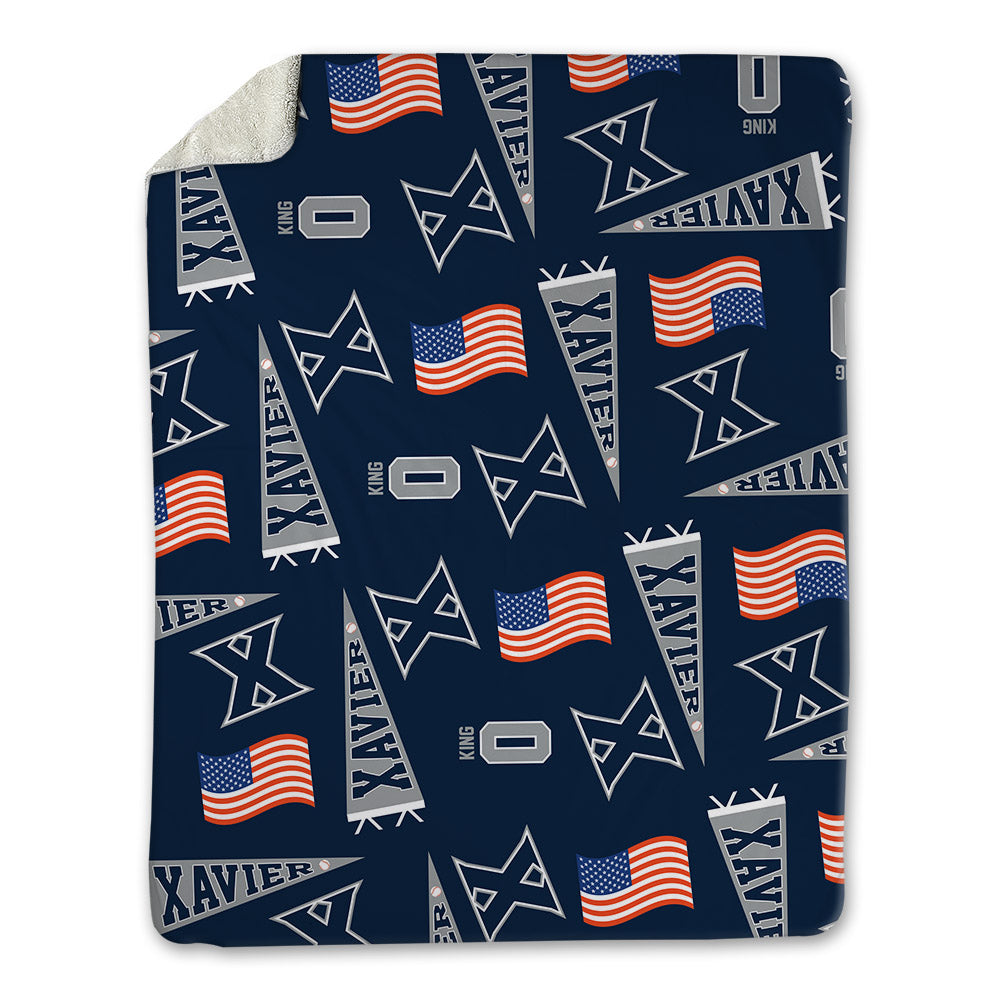 Xavier - NCAA Baseball : Alex King - USA Blanket-0