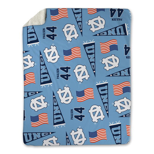 UNC - NCAA Baseball : Erik Paulsen - USA Blanket-0