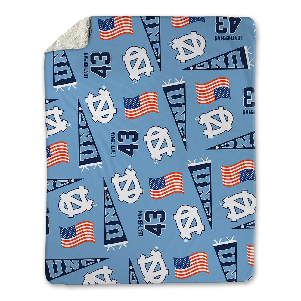UNC - NCAA Baseball : Riley Leatherman - USA Blanket-0