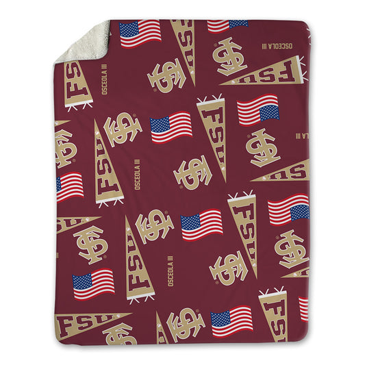 FSU - NCAA Baseball : OB Osceola III - USA Blanket-0