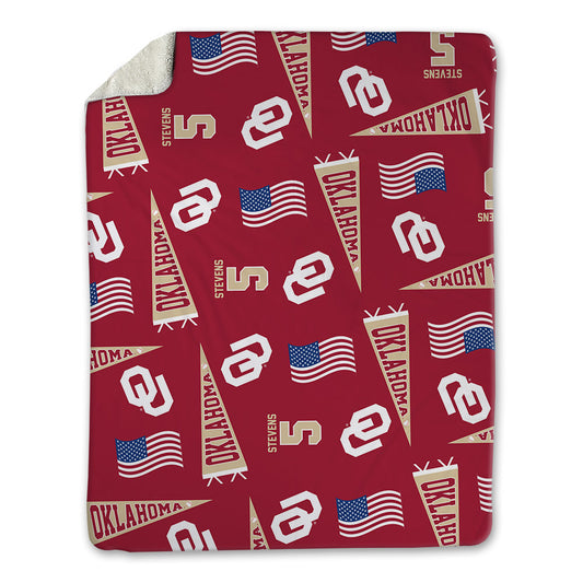 Oklahoma - NCAA Baseball : Nolan Stevens - USA Blanket-0