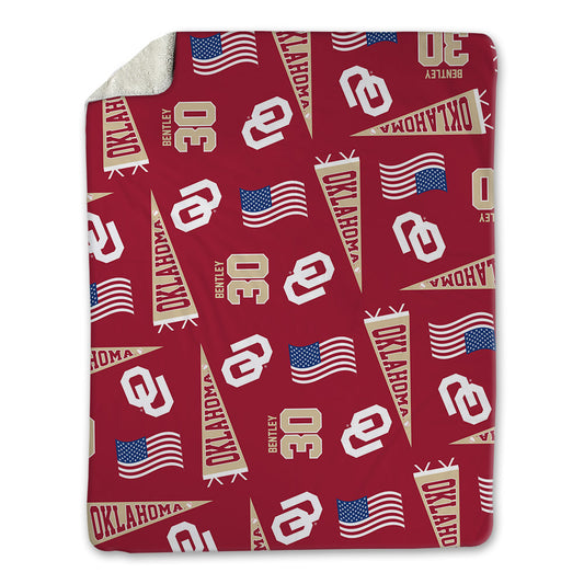 Oklahoma - NCAA Baseball : Noah Bentley - USA Blanket-0