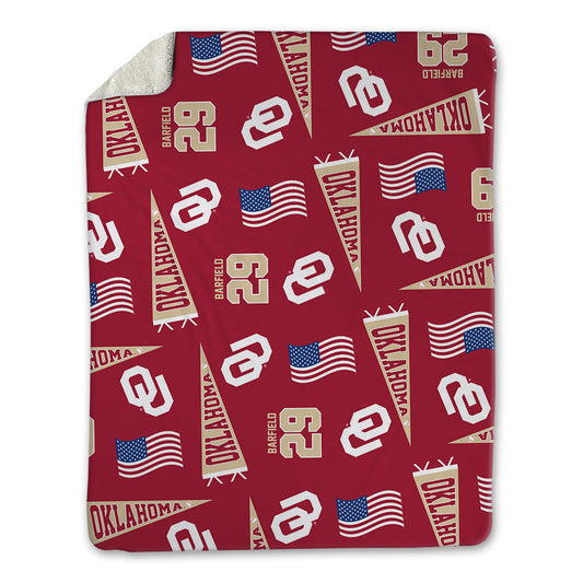 Oklahoma - NCAA Baseball : Jaden Barfield - Blanket-0