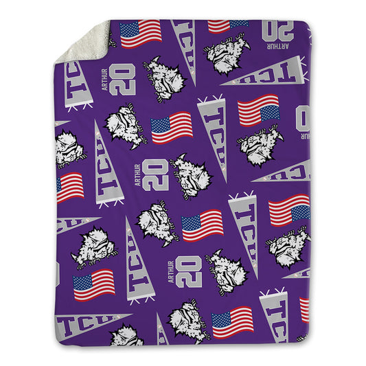 TCU - NCAA Baseball : Jack Arthur - USA Blanket-0