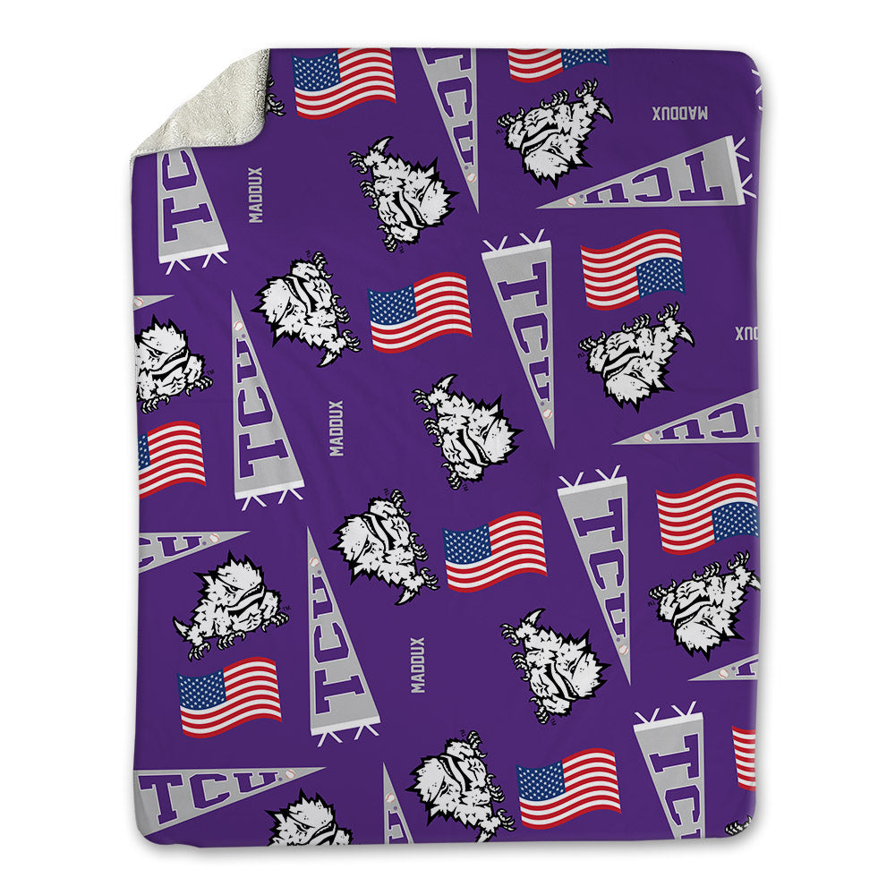 TCU - NCAA Baseball : Maverik Maddux - USA Blanket-0