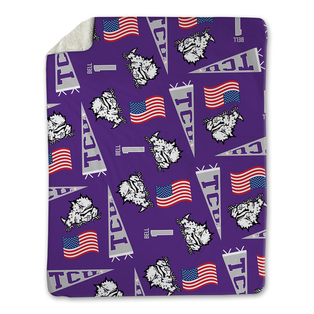 TCU - NCAA Baseball : James Bell - USA Blanket-0