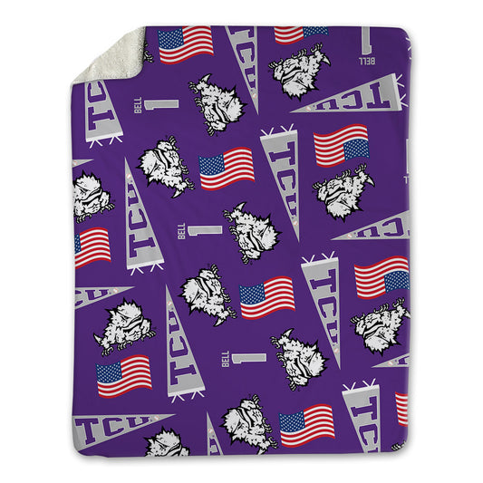 TCU - NCAA Baseball : James Bell - USA Blanket-0