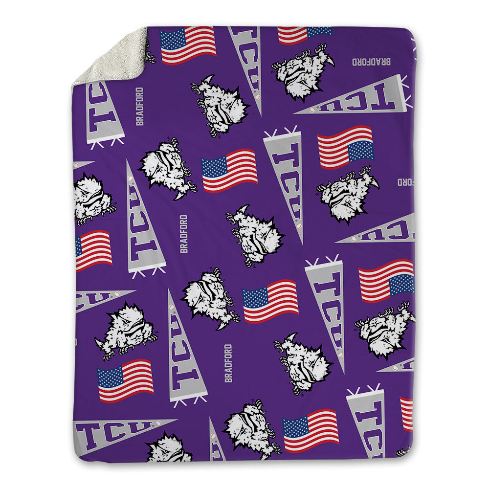 TCU - NCAA Baseball : Ryan Bradford - USA Blanket-0