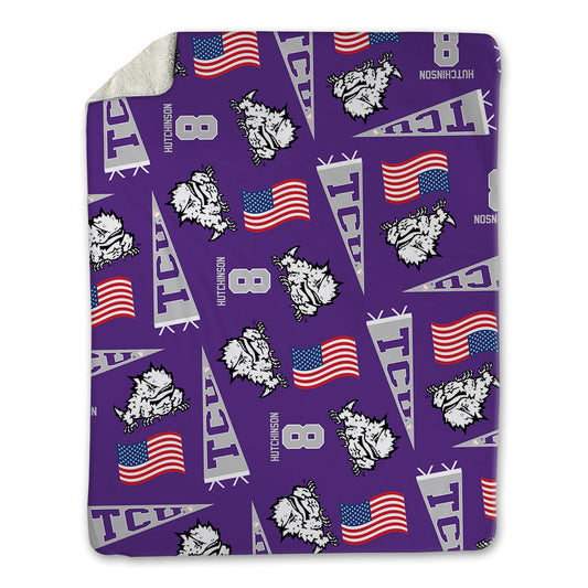 TCU - NCAA Baseball : Lane Hutchinson - USA Blanket-0