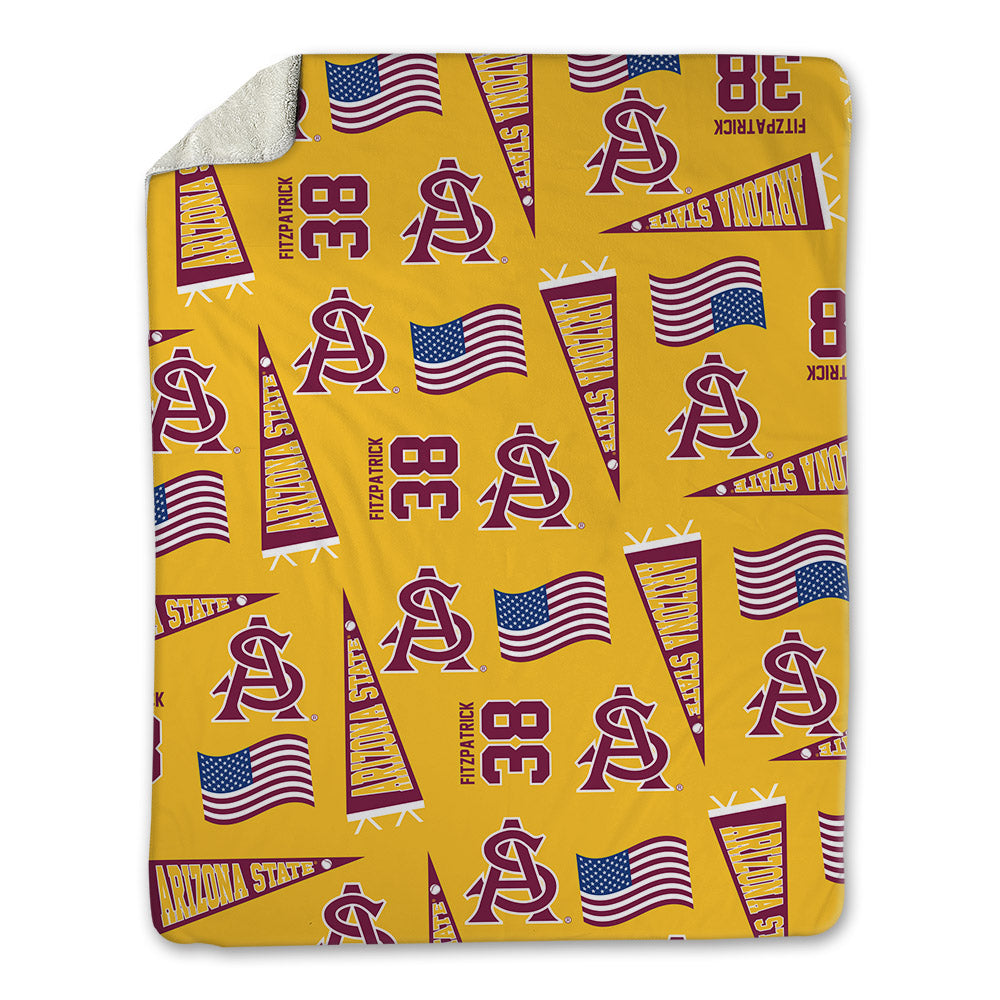 Arizona State - NCAA Baseball : Sean Fitzpatrick - USA Blanket-0