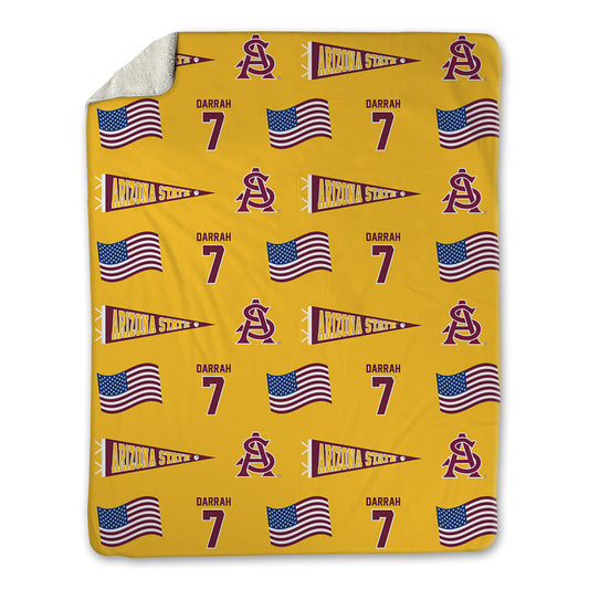 Arizona State - NCAA Baseball : Ryan Darrah - USA Blanket-0