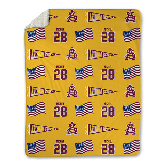 Arizona State - NCAA Baseball : Garrett Michel - USA Blanket-0