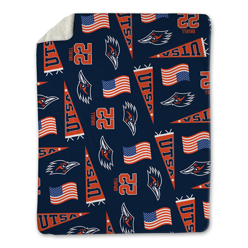 UTSA - NCAA Baseball : Garrett Gruell - USA Blanket-0