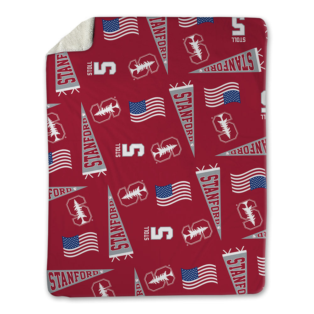 Stanford - NCAA Baseball : Nolan Stoll - USA Blanket-0