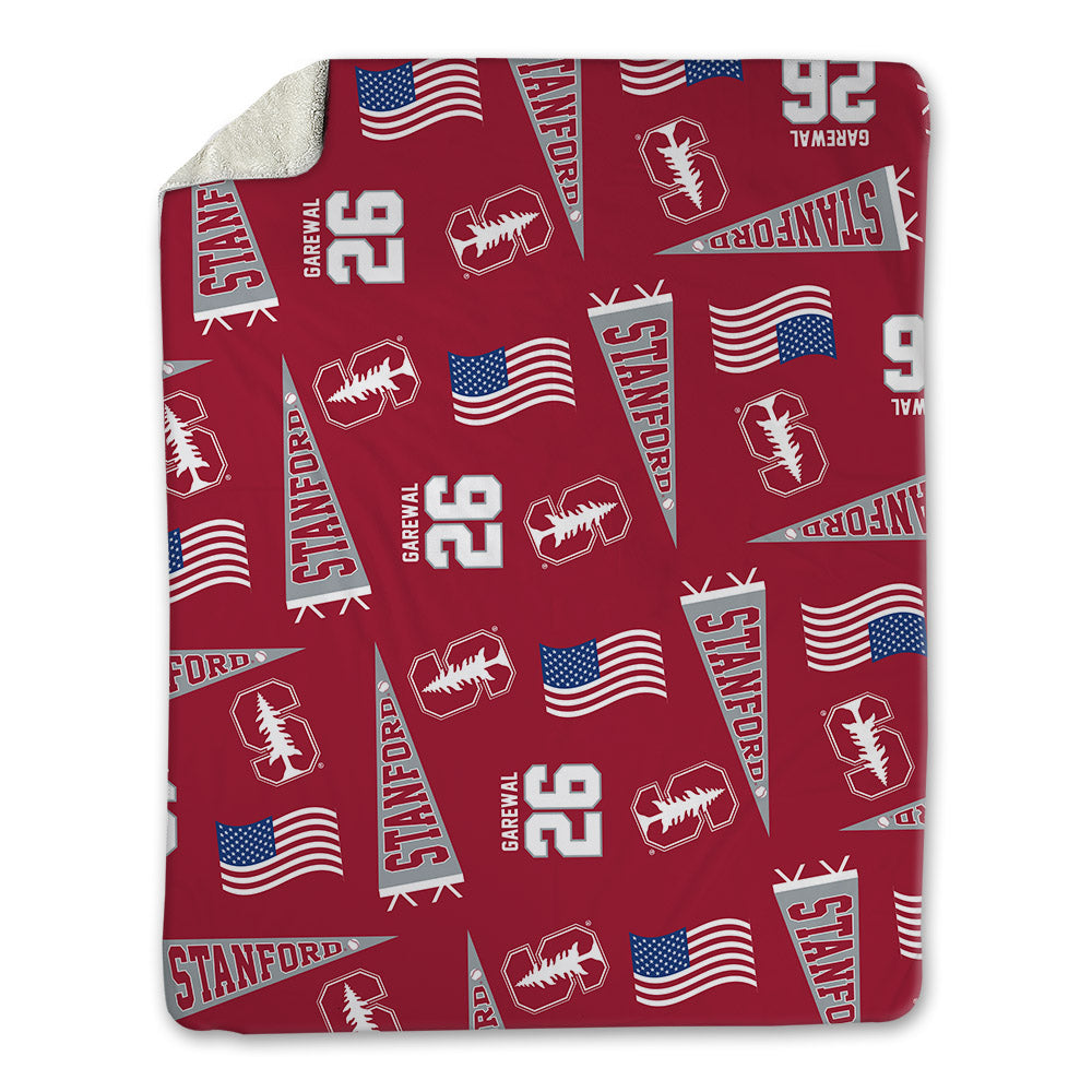 Stanford - NCAA Baseball : Sam Garewal - USA Blanket-0