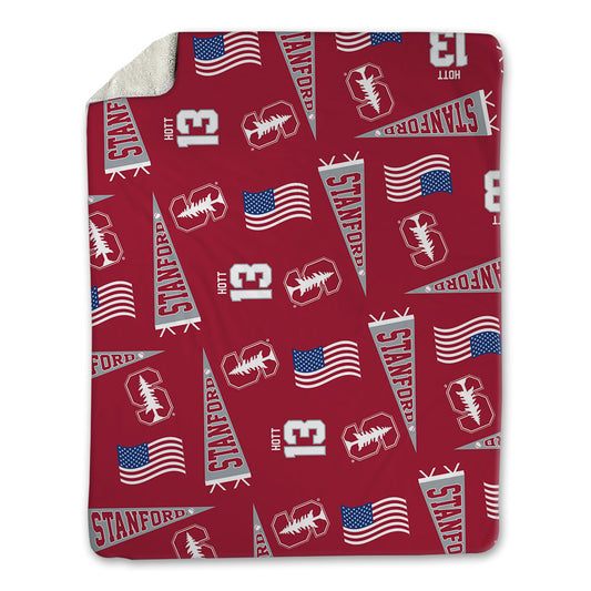 Stanford - NCAA Baseball : Ethan Hott - USA Blanket-0