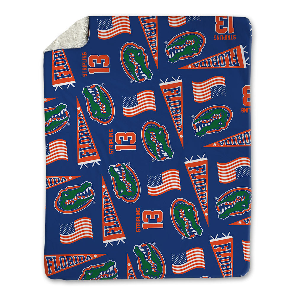 Florida - NCAA Baseball : Landon Stripling - USA Blanket-0