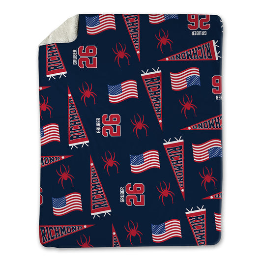 Richmond - NCAA Baseball : Chayse Gruber - USA Blanket-0