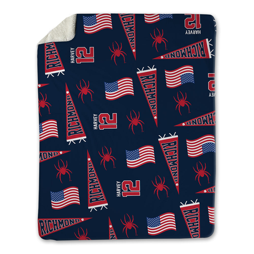 Richmond - NCAA Baseball : Noah Harvey - USA Blanket-0